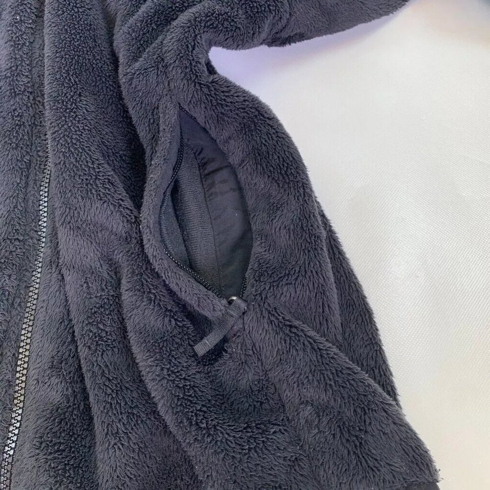 The North Face Girls Fleece Jacket Black Full Zipper Pockets Mock Neck XL 18 - Picture 6 of 12